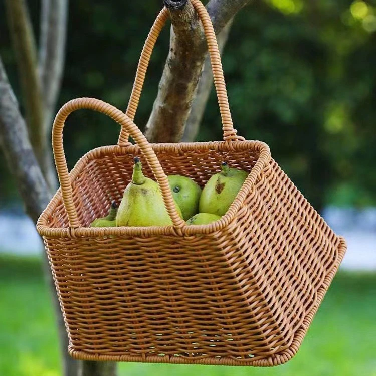 花篮田园风伴手礼T形手提篮25*16cm