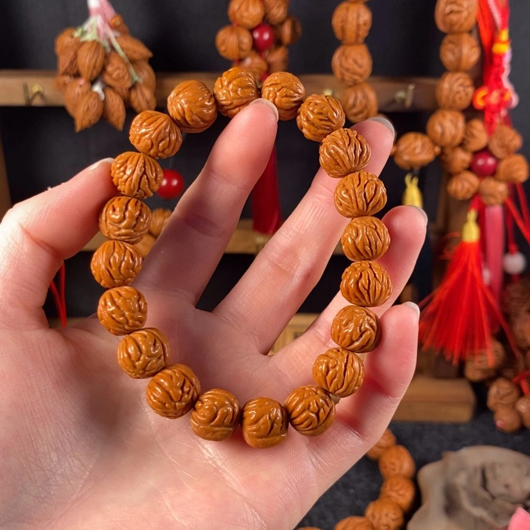 吊坠桃核桃枭手串5