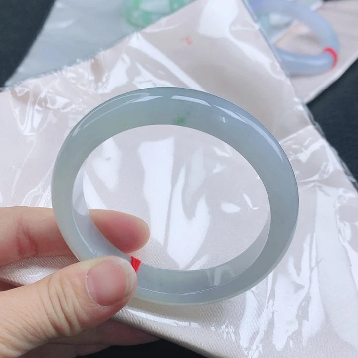 翡翠未镶嵌手镯58+冰润翡翠手镯