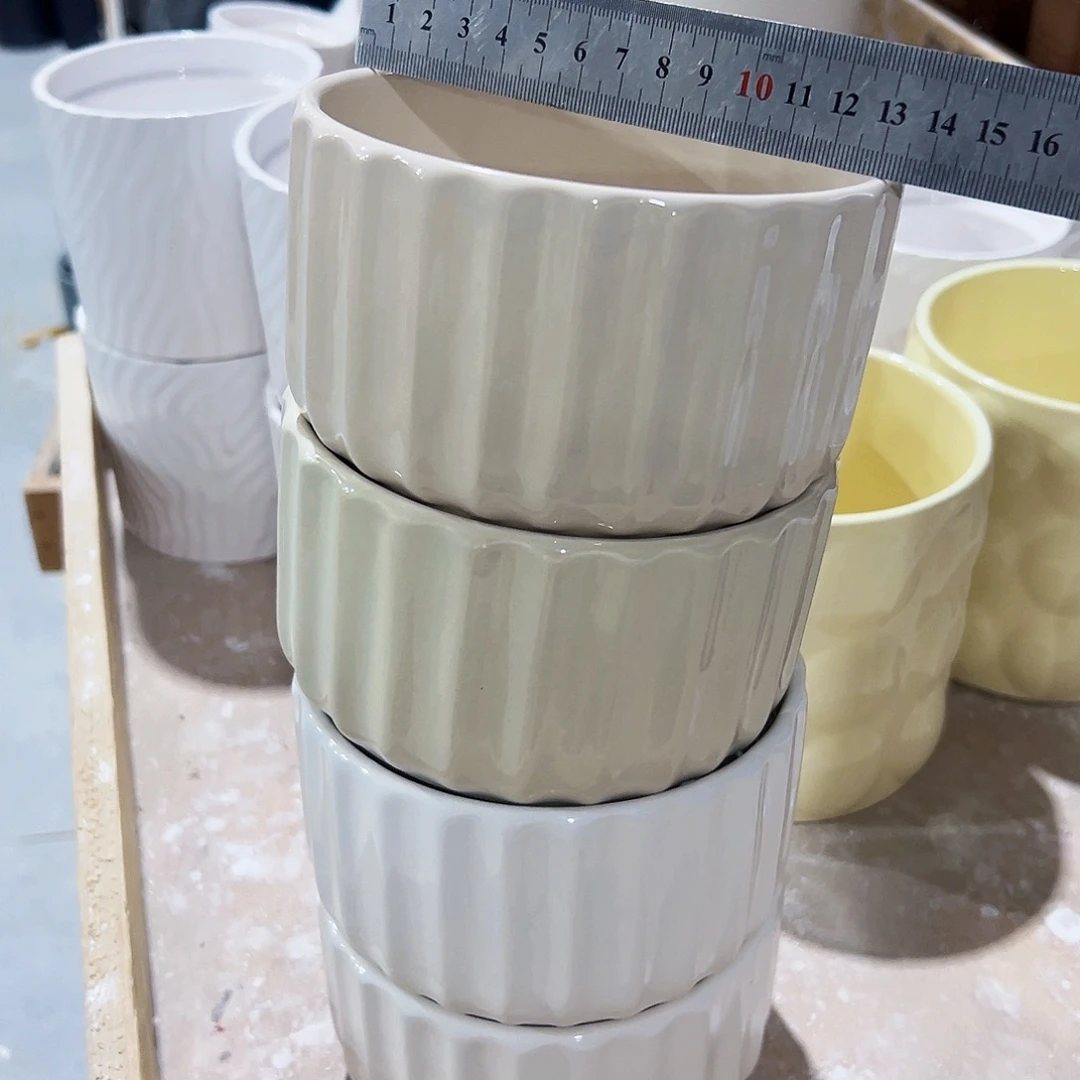 有孔，外贸尾单陶瓷花盆凑单10米包邮