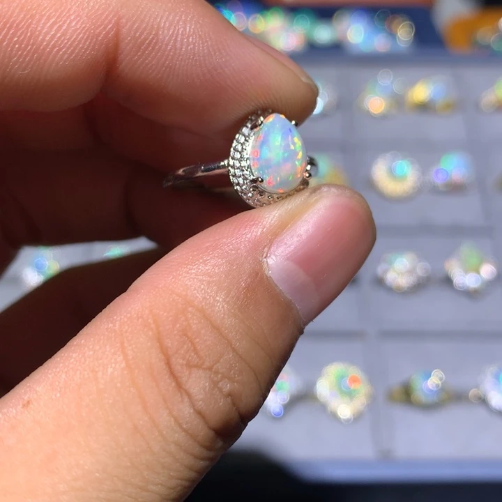 欧泊合金欧泊戒指