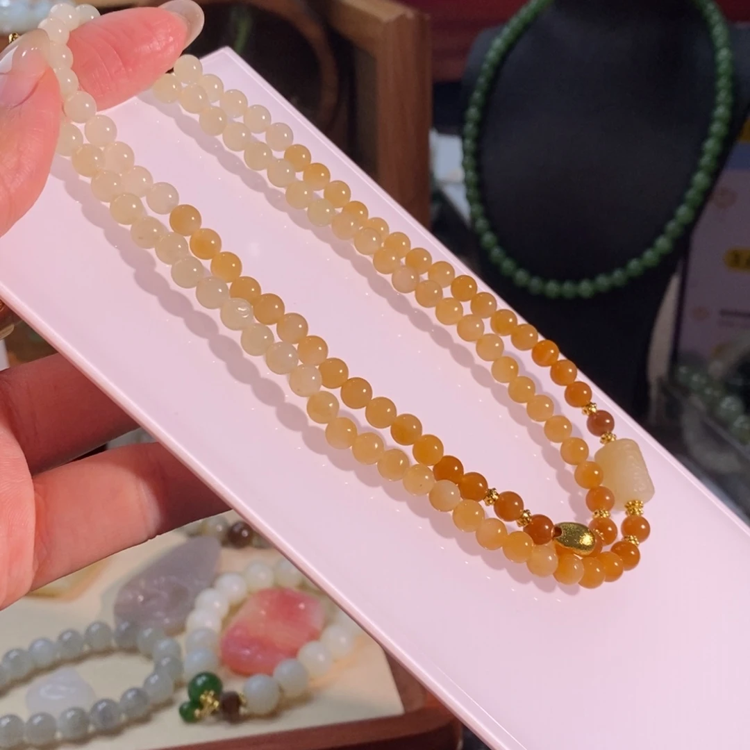 和田玉未镶嵌手链