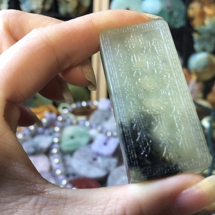 岫玉未镶嵌岫玉挂件