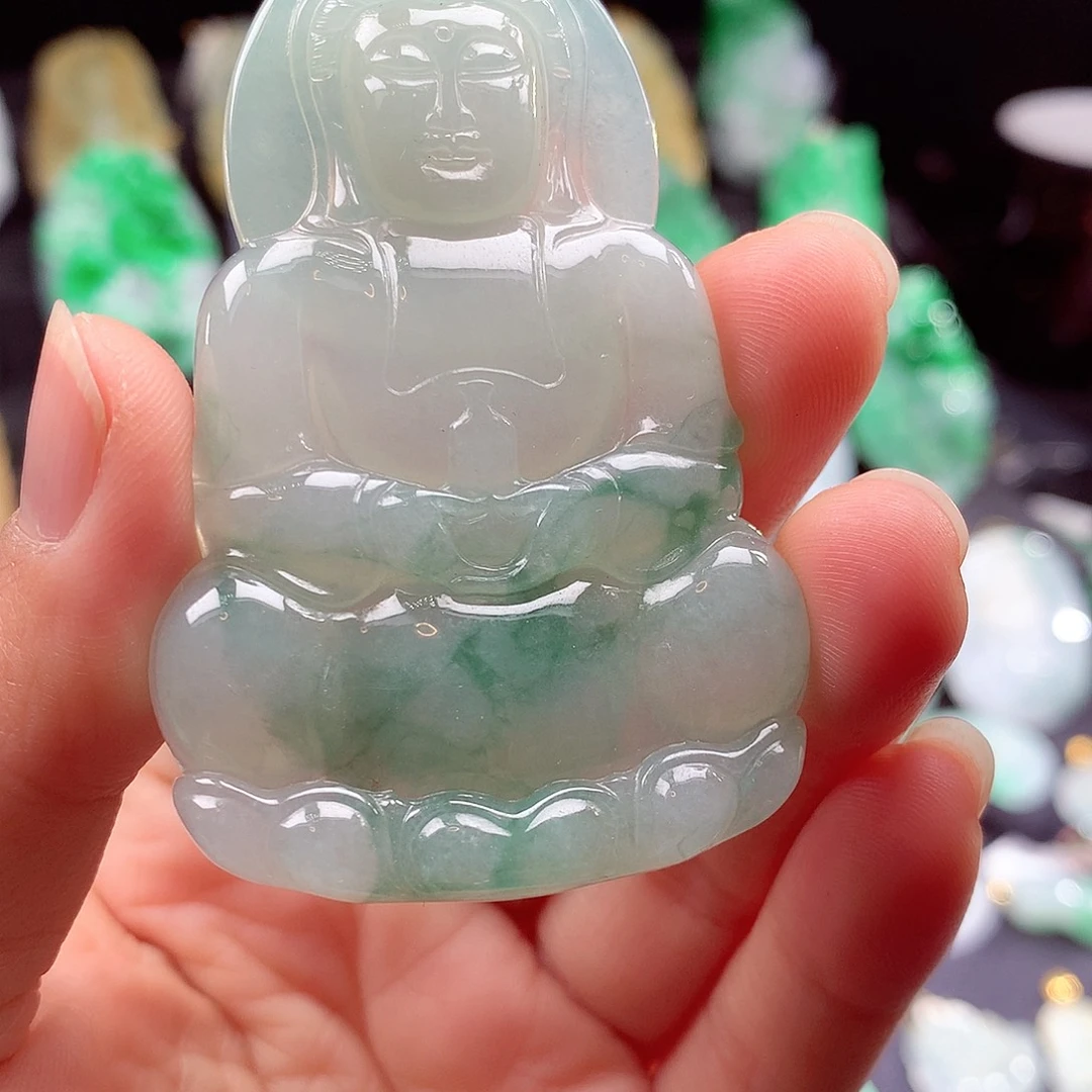 翡翠颈饰未镶嵌翡翠吊坠