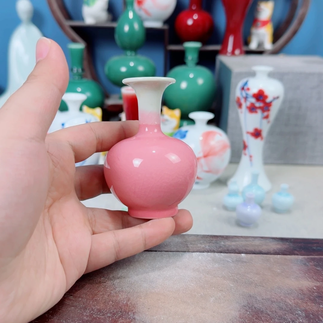 陶瓷手工小花器摆件