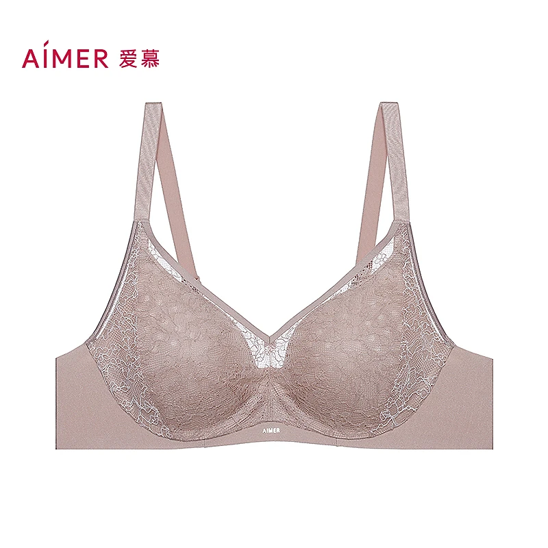 爱慕CJXX-蕾丝贴贴3/4三明治薄模杯文胸AM11C271