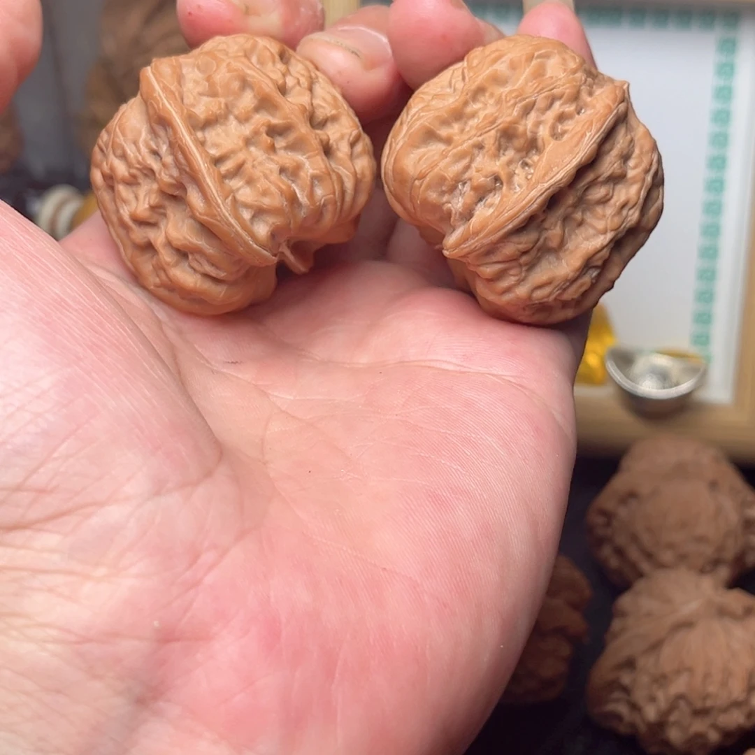 把件文玩核桃42凹底