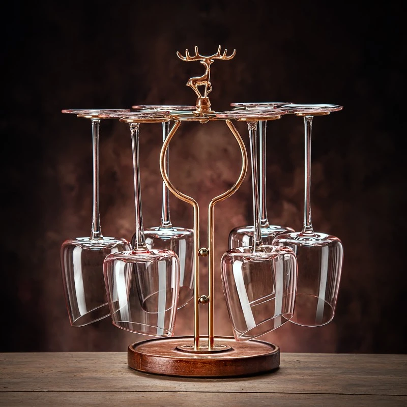 高档火烈鸟红酒杯套装家用欧式水晶玻璃葡萄酒杯勃艮第大肚高脚杯