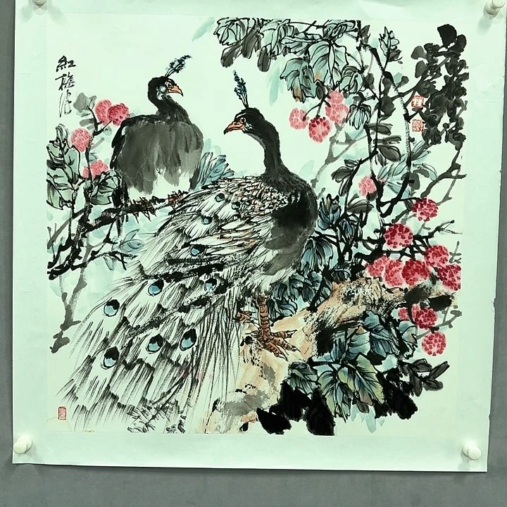国画亲笔手绘放心去藏