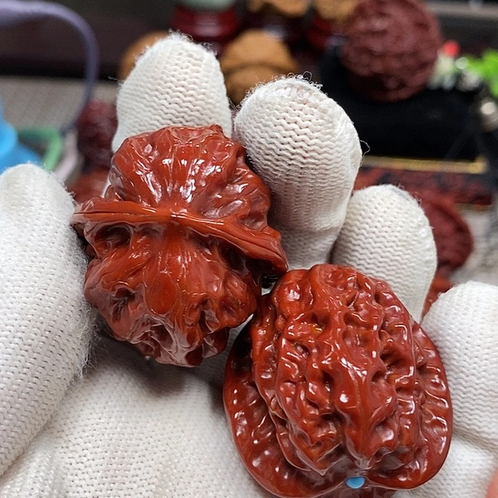 文玩核桃把件野狼