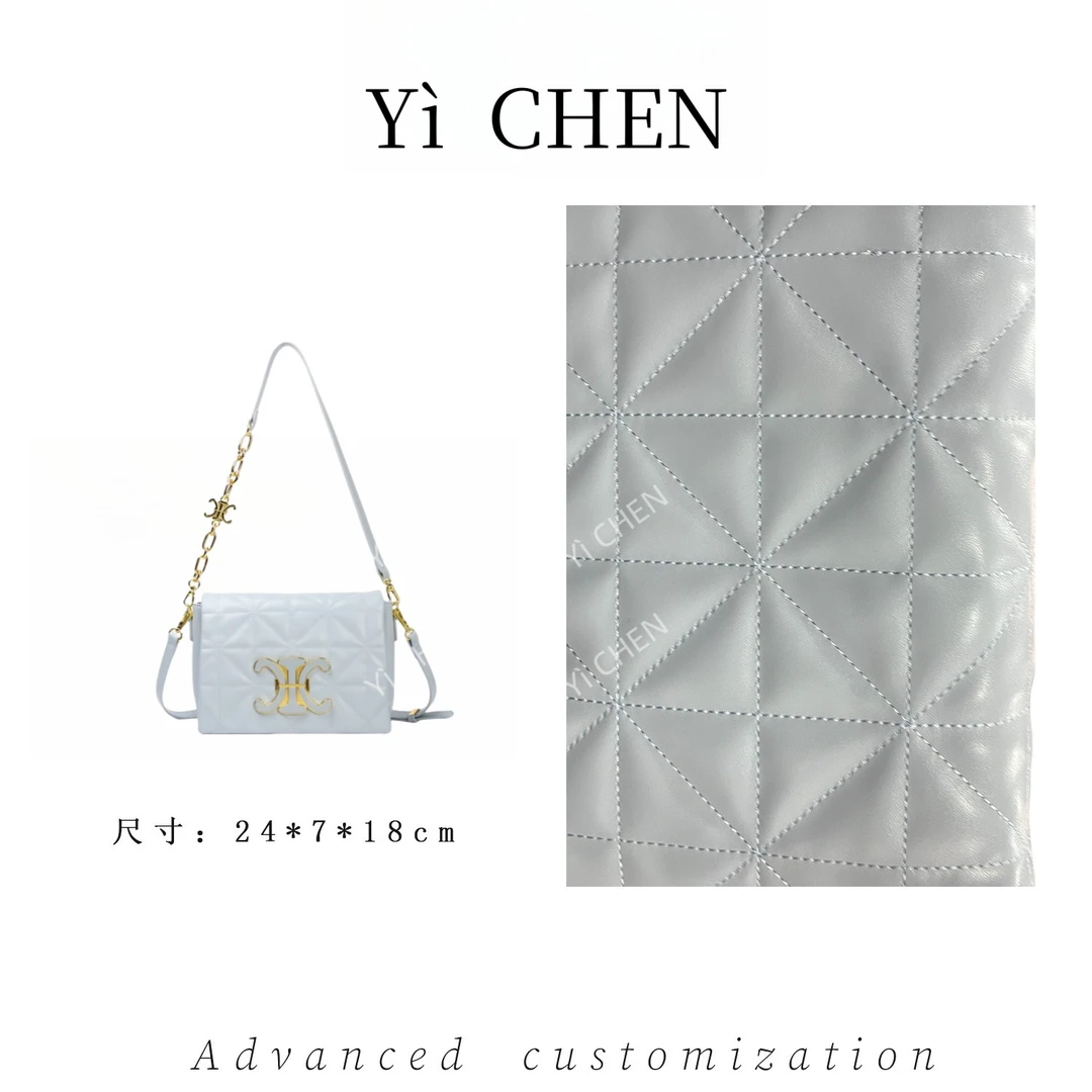 【Yì CHEN】SKL-7618-滨海蓝简约时尚女士新款轻奢单肩斜跨包
