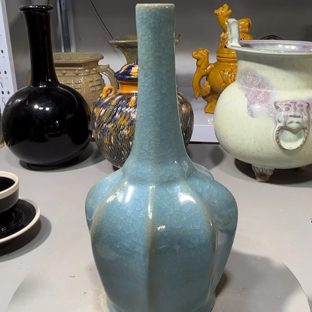 瓶汝窑瓶子品相完美