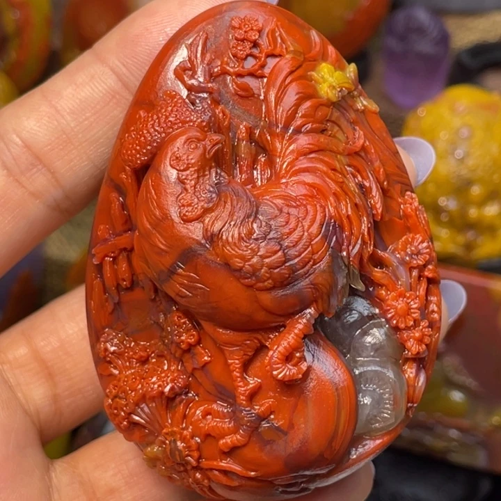 飞***海玛瑙/玉髓足银镶嵌珠宝奇石