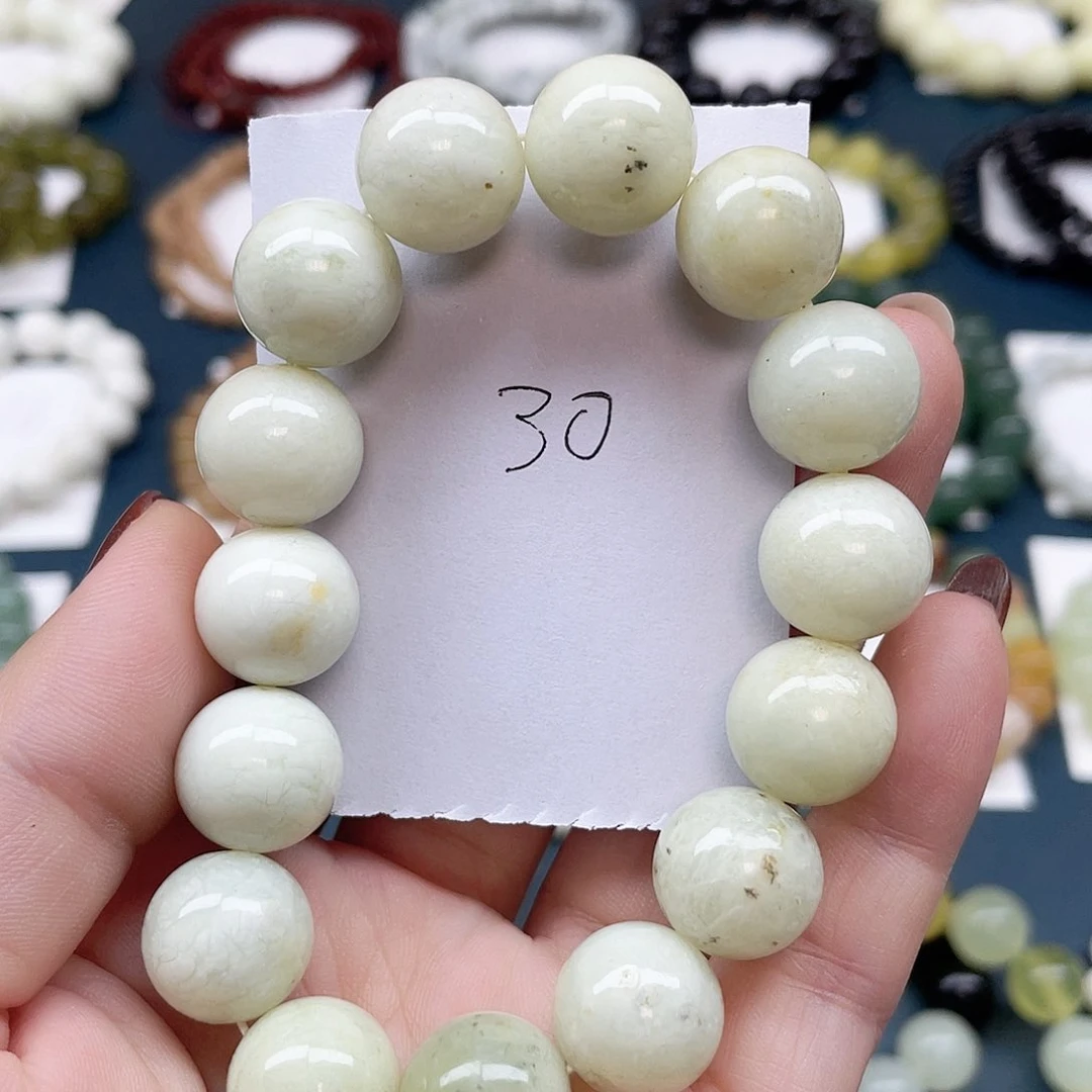 未镶嵌蛇纹石玉手串