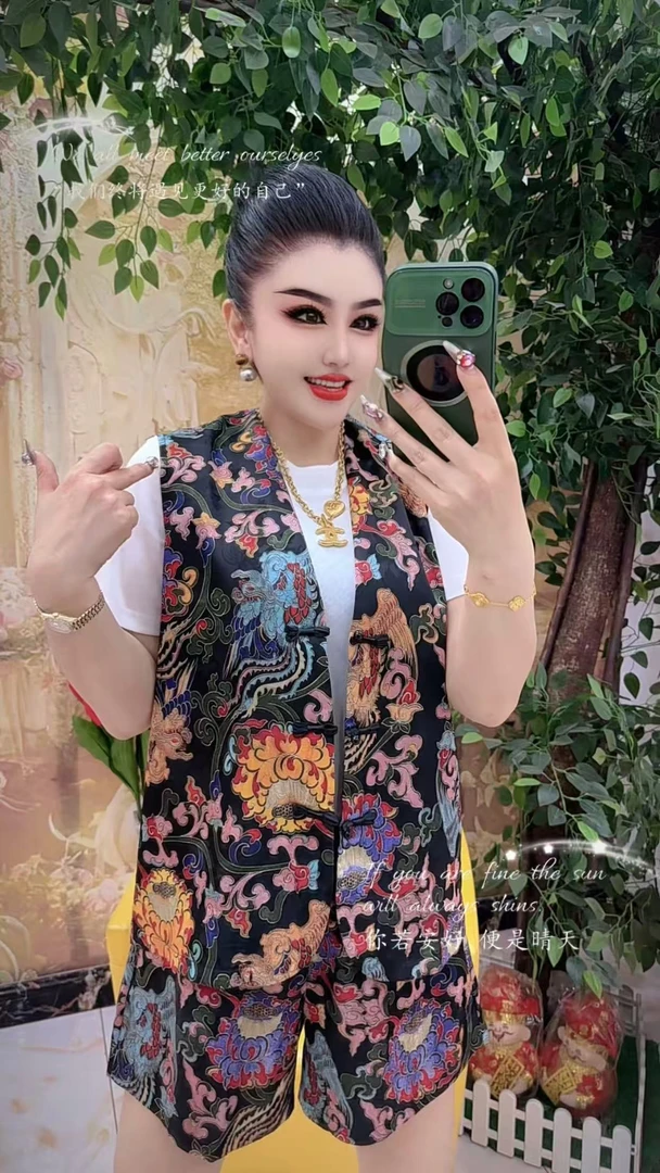 12808 祥云系列国潮时尚新款三件套