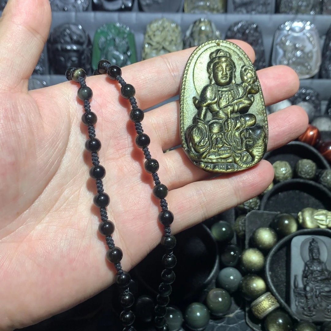 桂***8未镶嵌黑曜岩吊坠(赠链)