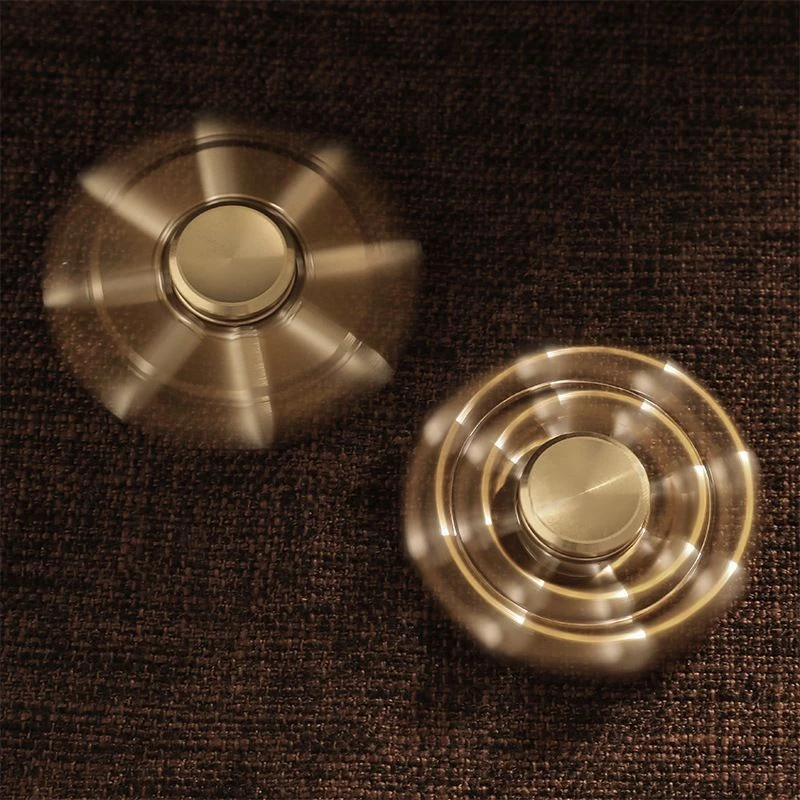 八臂指尖陀螺子弹葫芦纯黄铜实心可拆卸金属成人减压手指学生礼物