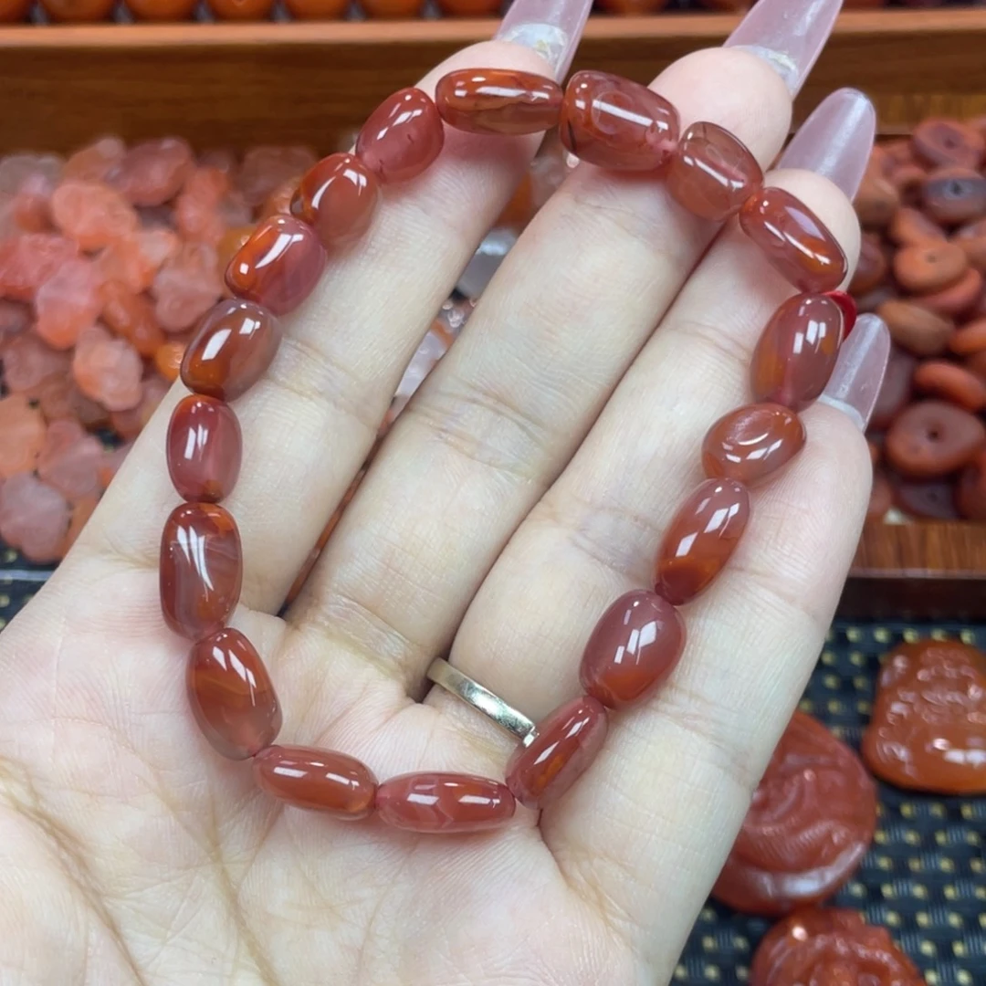 南红玛瑙未镶嵌颈饰随行单圈