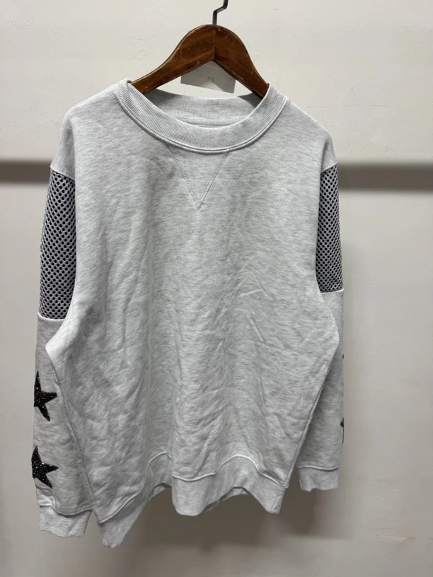 60-8拼接圆脸卫衣