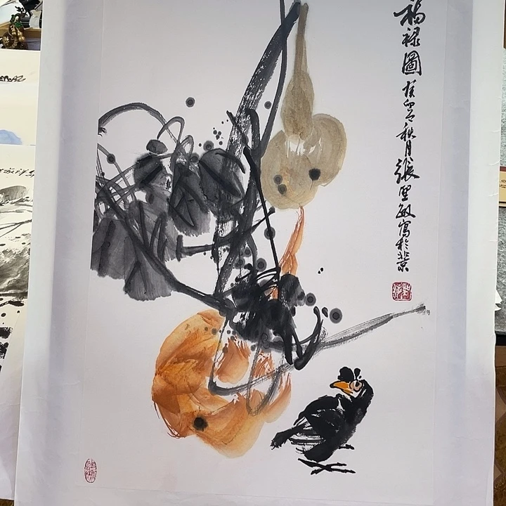 国画张圣敏先生纯手绘作品