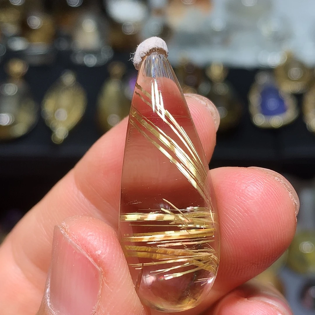 水晶珠宝半成品银S925镀金镶嵌定制款