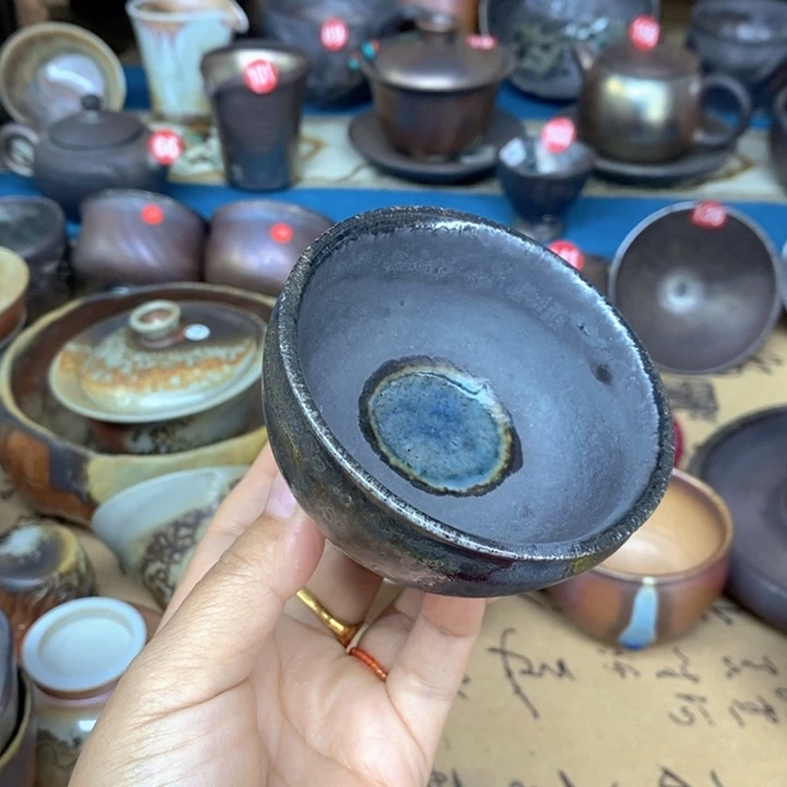 杯子全手工纯柴烧裸烧茶器