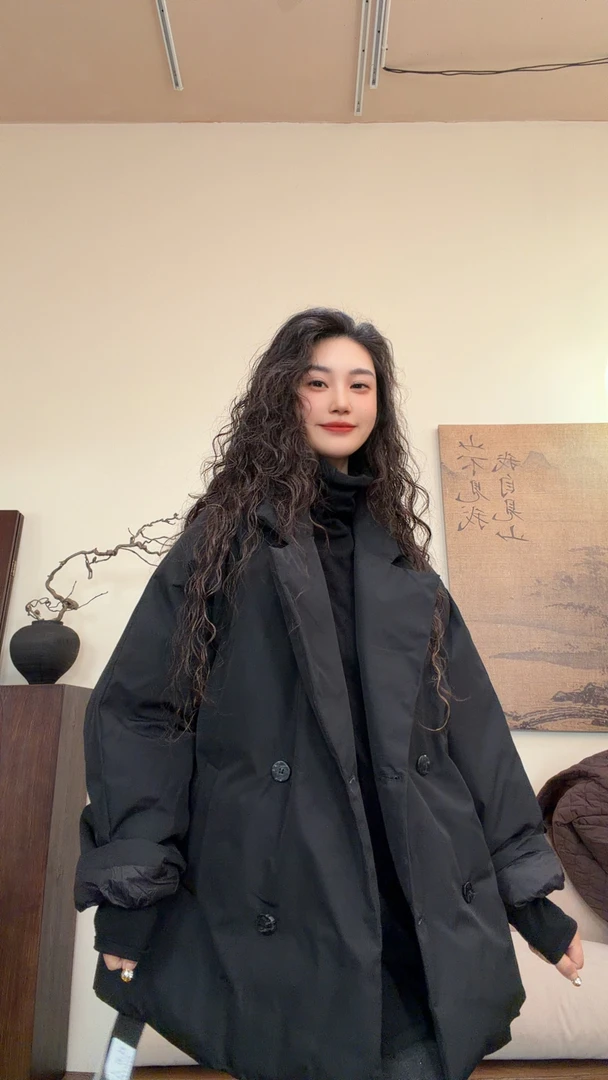 museguhui/木色古汇8012#百搭休闲宽松潮流简约棉服