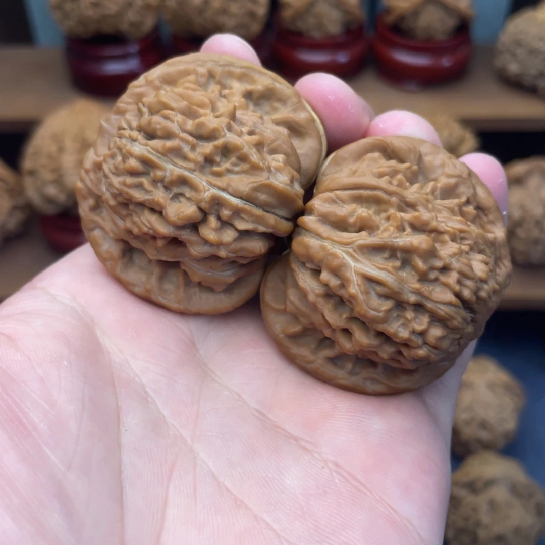 文玩核桃吊坠四座楼44全品无修