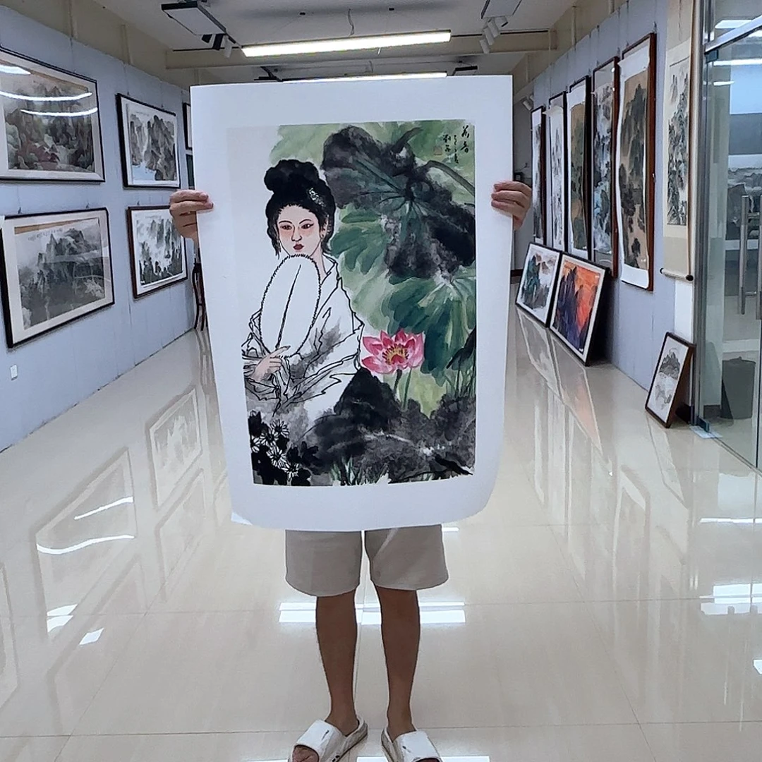 国画国画作品多次