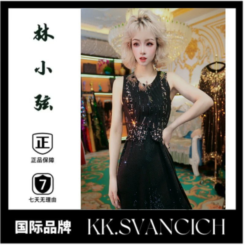 631手工马甲晚礼服吊带时尚有内衬重工背心