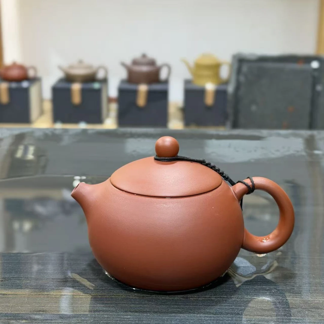 紫砂朱泥大红袍凤鸣壶