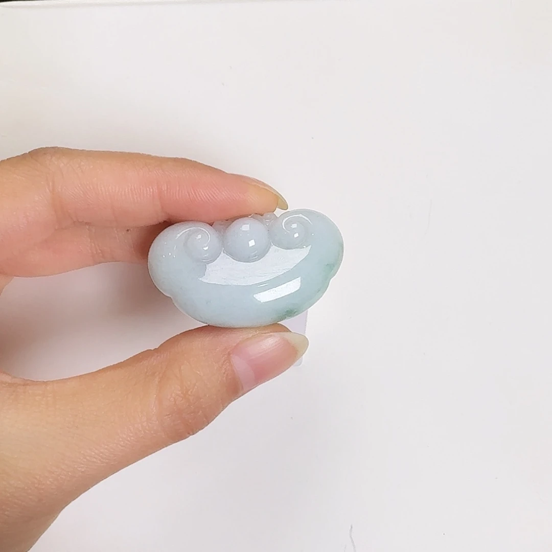 翡翠颈饰未镶嵌用****1平安如意锁