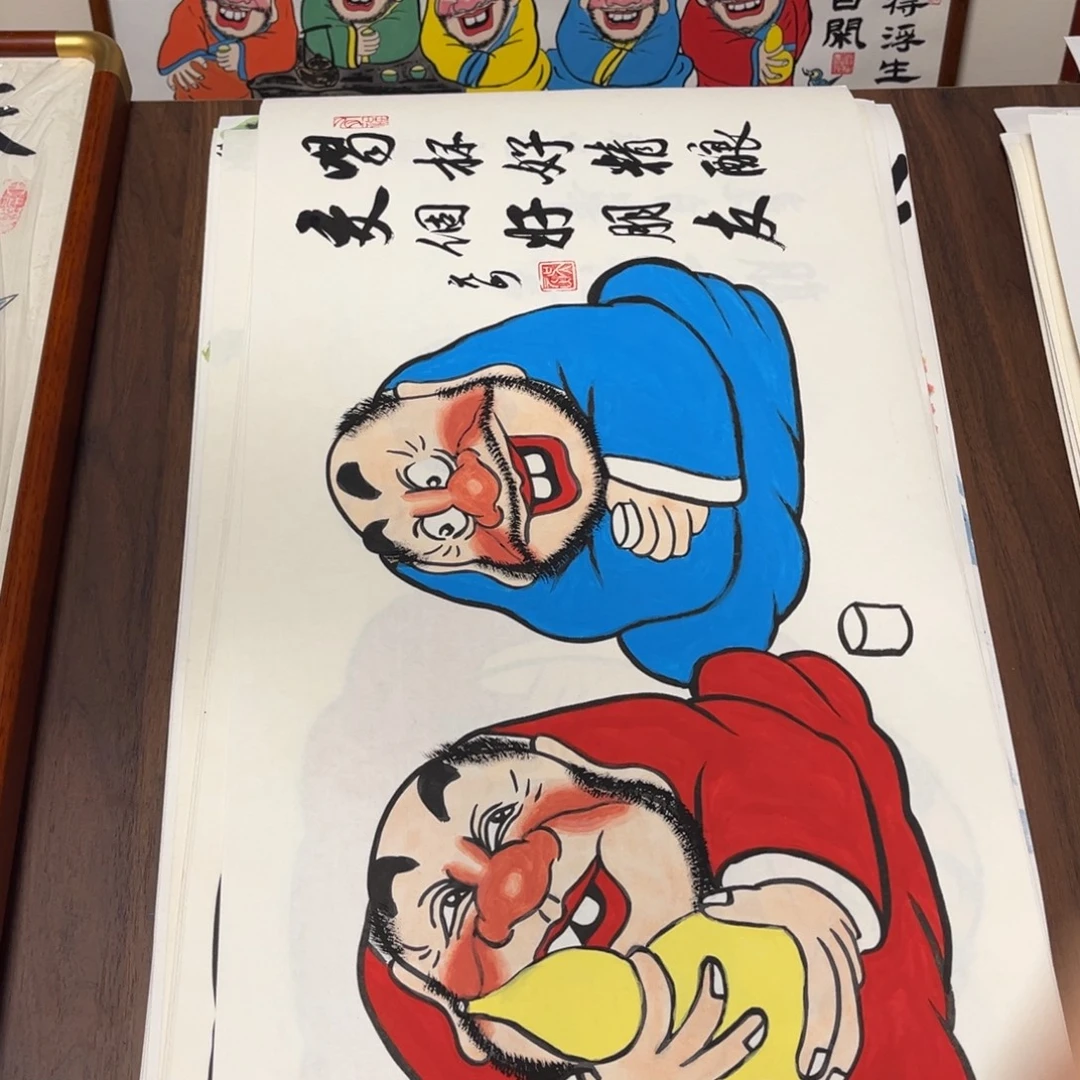国画纯手绘禅意画作品