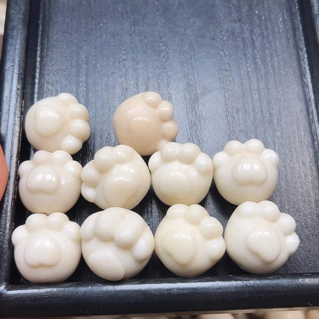 手串菩提根/象牙果瑕疵26加胖爱心猫爪10颗有裂
