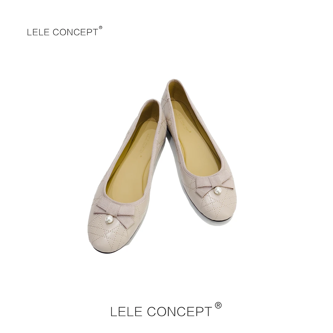 LELE CONCEPT 丨时尚百搭单珠圆头瓢鞋X0202