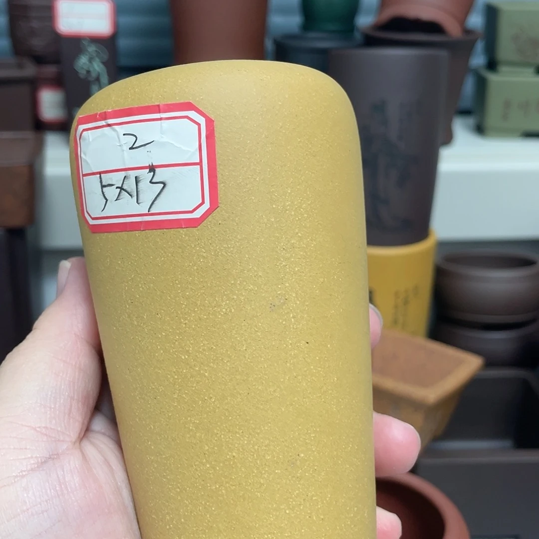 盆满花器铺精品宜兴紫砂5×13