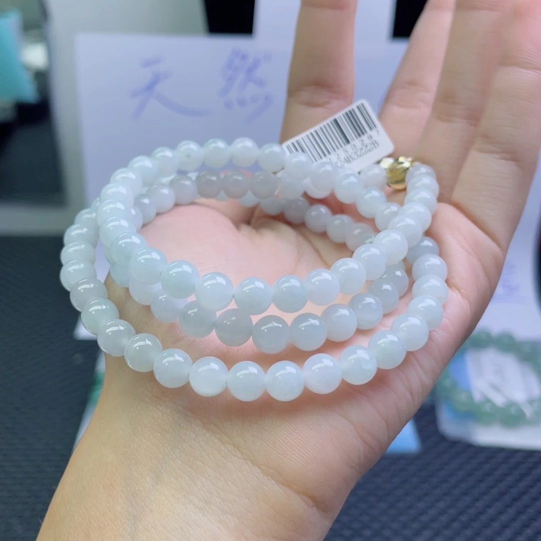 未镶嵌定制翡翠珠串