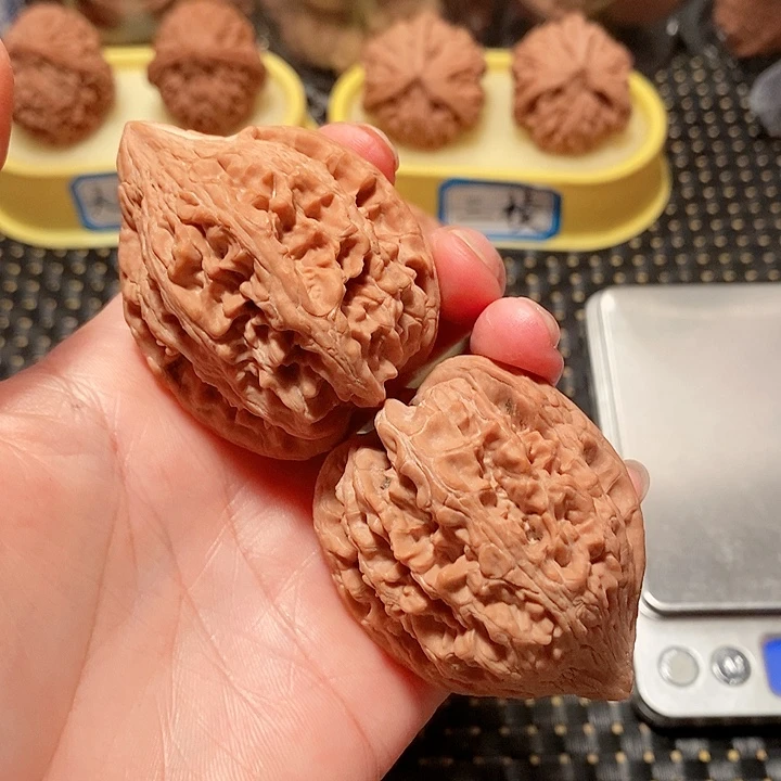 一***茶核桃手串/手链43尺寸大沽石