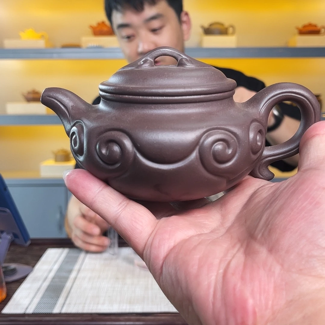 茶壶紫砂四底仿古如意张杰