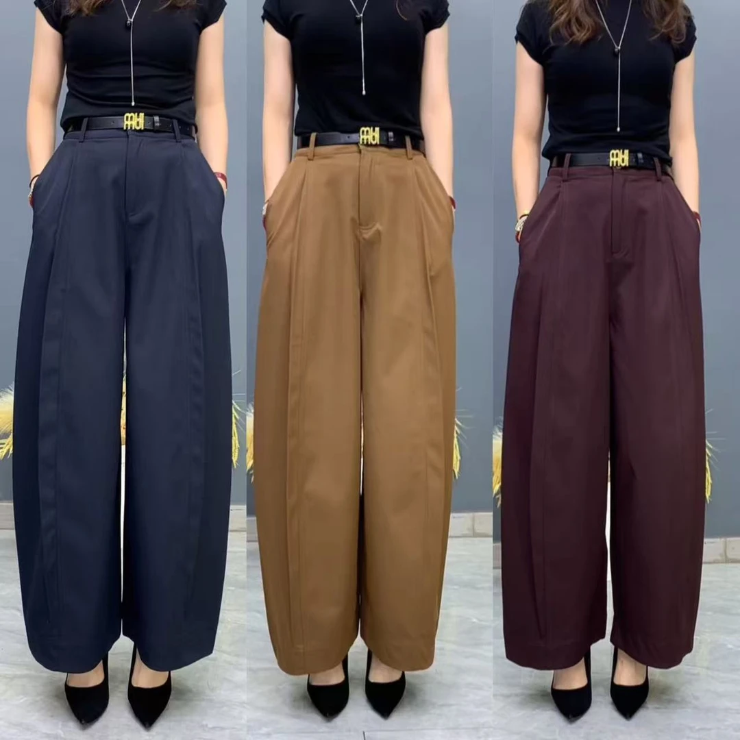 2025秋季新品灯笼花苞休闲裤