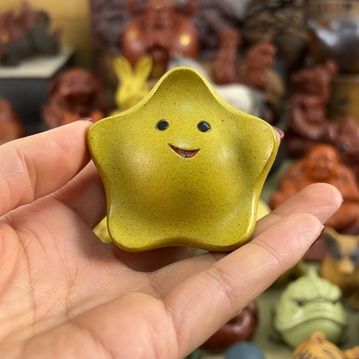 紫砂茶宠紫砂星星盖置
