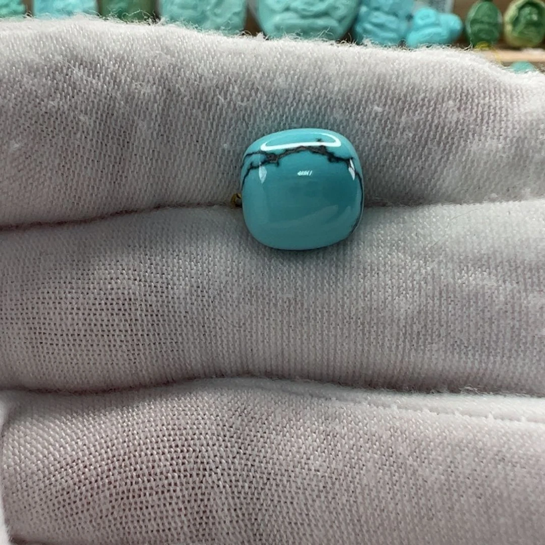 未镶嵌绿松石老型珠10.2x10.1mm