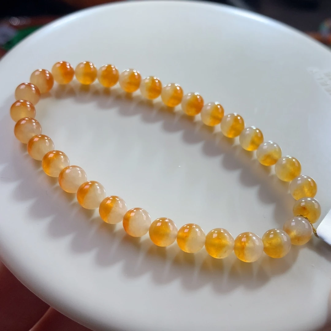 翡翠未镶嵌手链翡翠冰底鸳鸯色芬达色卡6+