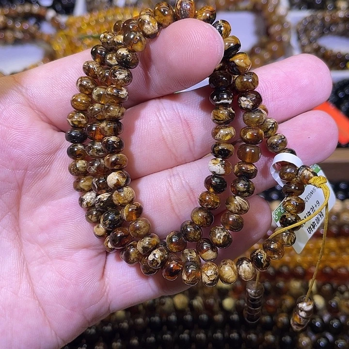 琥珀未镶嵌裸石6+抚顺琥珀花珀