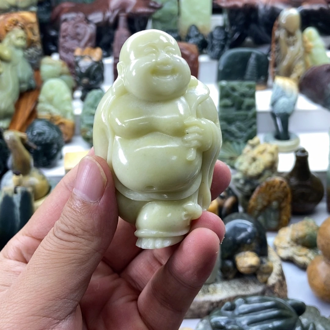 未镶嵌蛇纹石玉手把