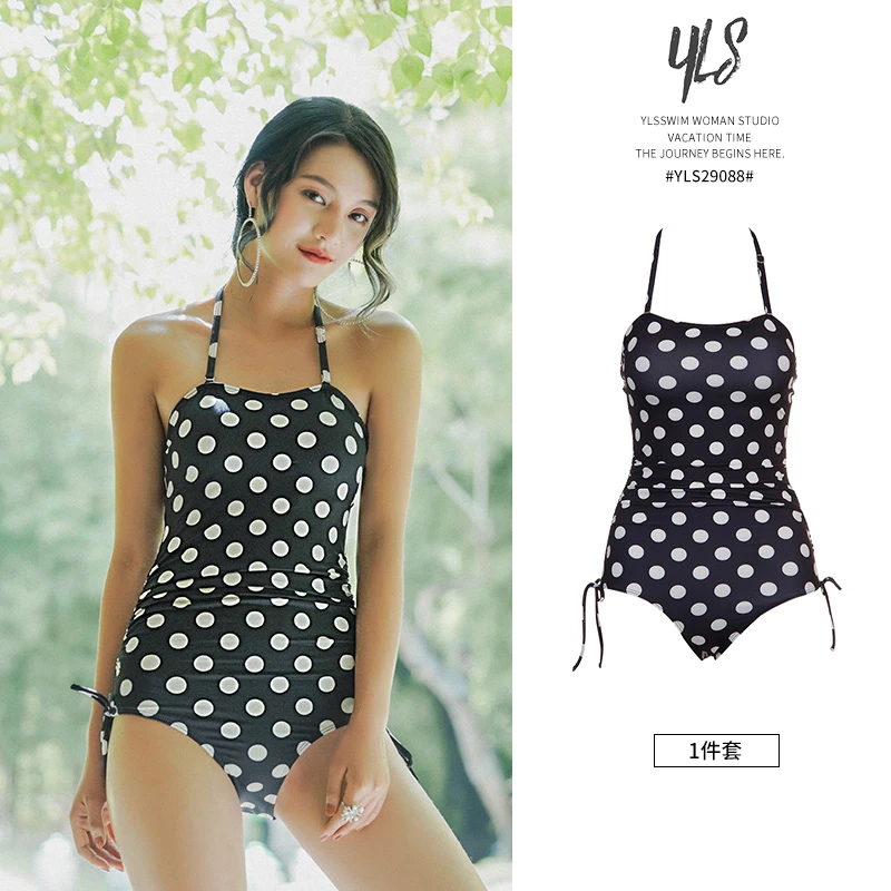 YLS29088性感连体小胸夏季保守显瘦时尚海边温泉度假爆款女士泳衣