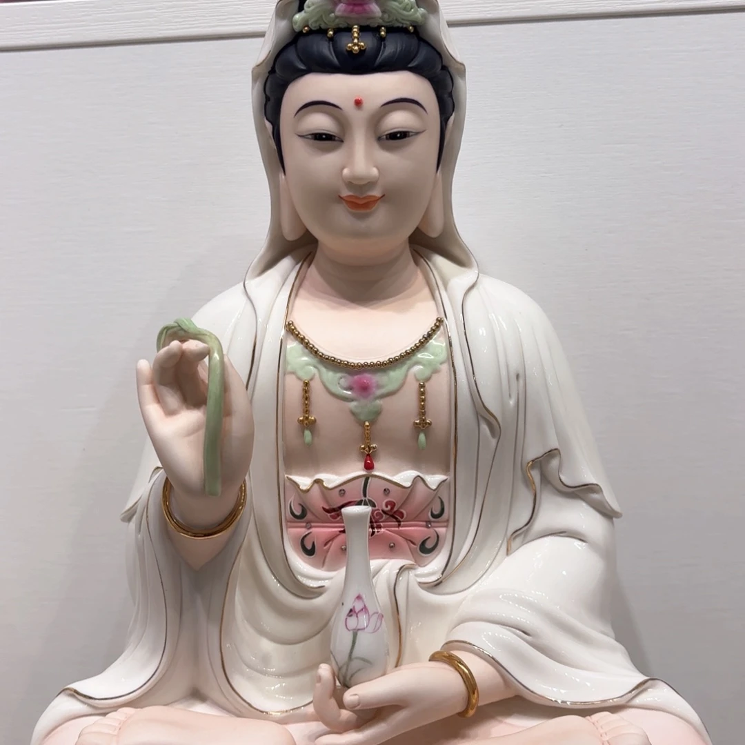 摆件后**灵瓷摆件观音菩萨