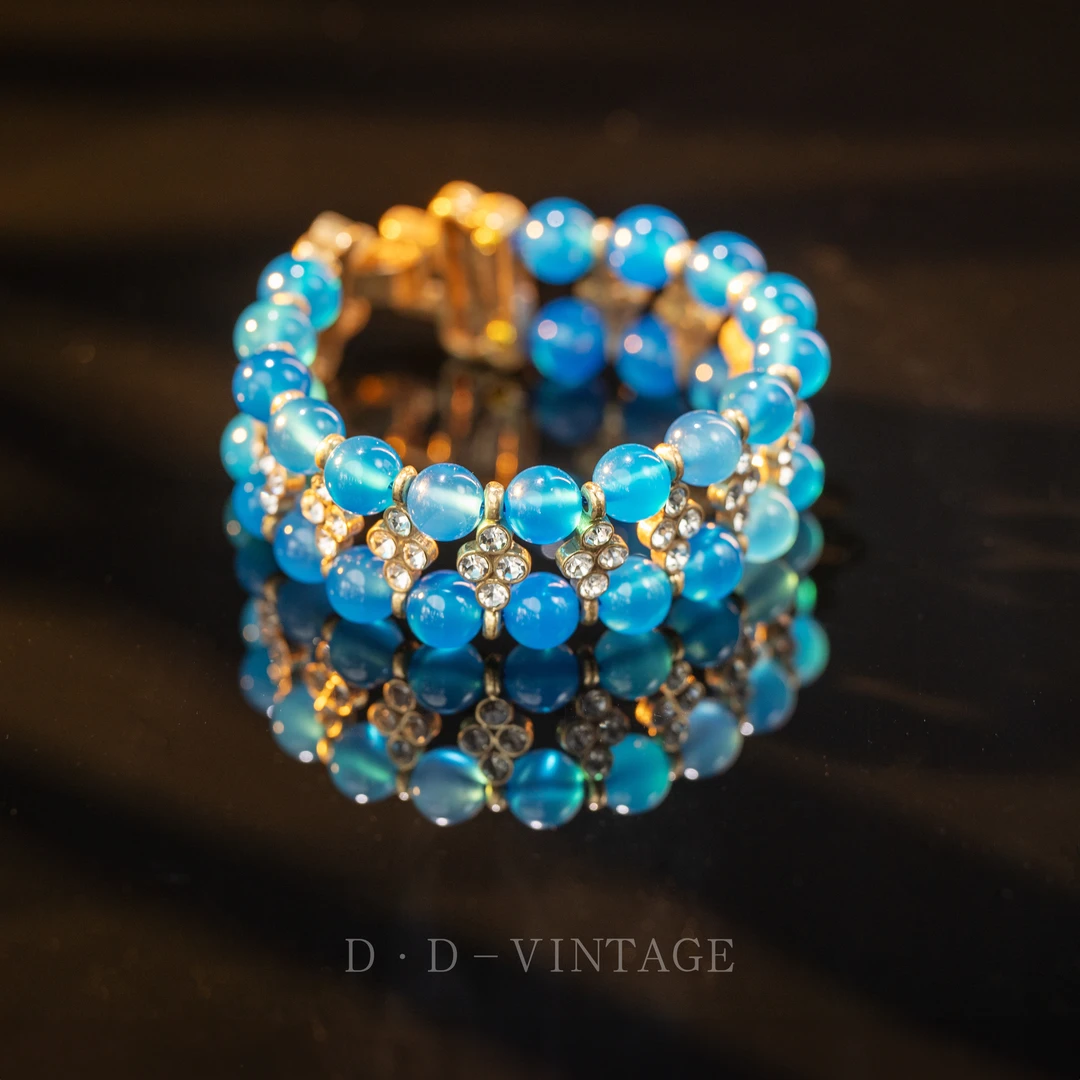 铜合金仿水晶手链 手链手串气质时尚轻奢2501B