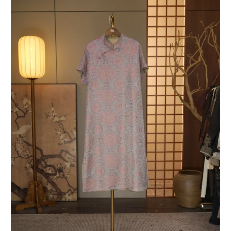 【临水远望连衣裙】中式国风连衣裙3244