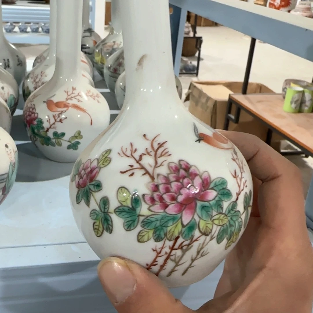 瓷片摆件手绘瓷器全部处理